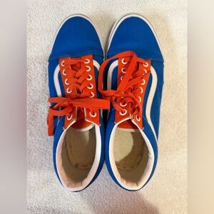 Vans custom Sneakers in Blue and Orange